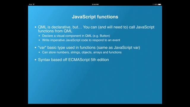 QML & Javascript: No Browser Required смотреть онлайн