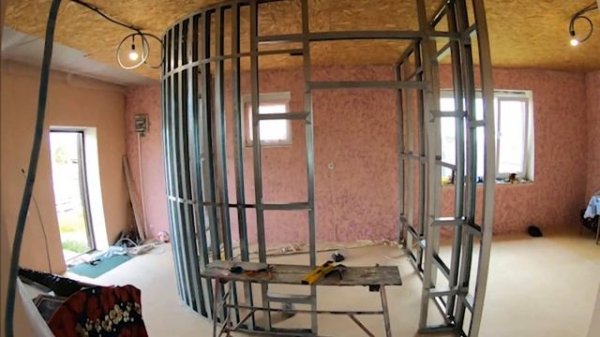 Как сделать перегородку из профиля правильно