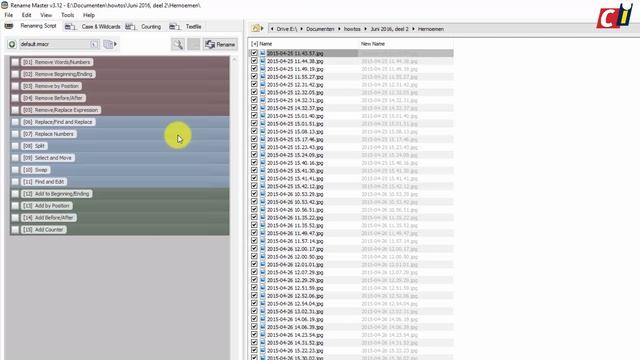 Meerdere bestandsnamen vervangen met Rename Master смотреть онлайн