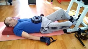 2018 03 Евгений, дыхание животом с грузом