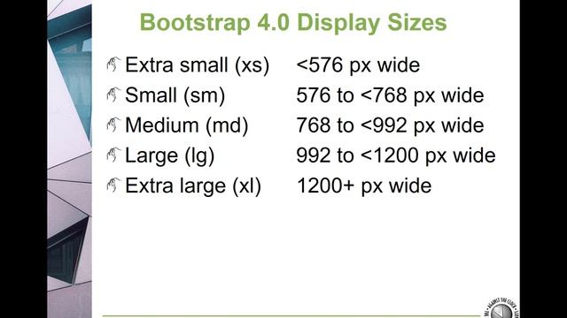 Dreamweaver 2019 Booststrap Responsive Page Module 07 PowerPoint смотреть онлайн