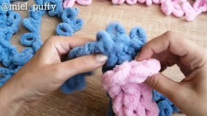Двойные? заячьи ушки для балаклавы ализе пуффи