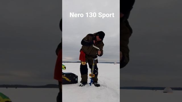 Толщина льда 50см, ледобур Nero 130 Sport, ножи полукруглые. смотреть онлайн