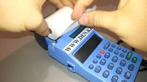 Заправка чековой ленты на Меркурий 180 Ф