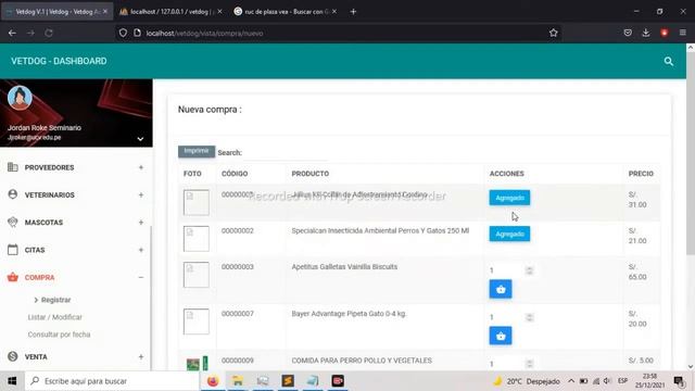 Sistema Veterinaria.V1 PHP7 MySQL Ajax Jquery Bootstrap. смотреть онлайн