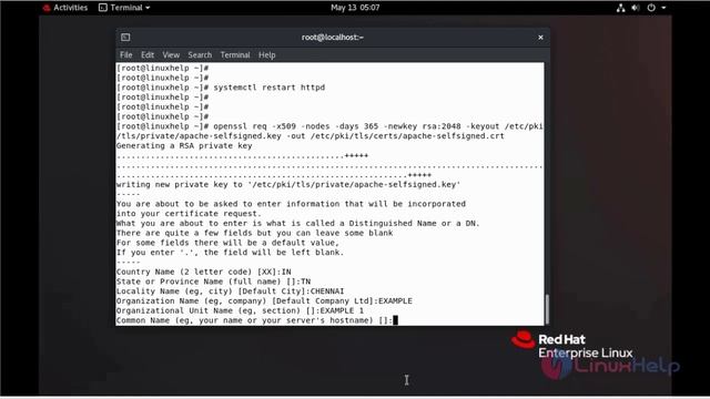 How To Install and Configure OpenSSL Certificate for Apache on REDHAT 8.5 смотреть онлайн