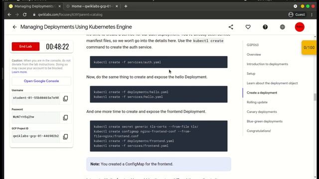 Managing Deployments Using Kubernetes Engine | DevOps Essentials | QwikLabs - [GSP053] смотреть онлайн
