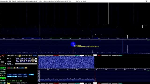 Замер шумов по радиоканалу от лабораторного блока питания BLAUBUCHT PS3010 на SDR приёмник смотреть онлайн