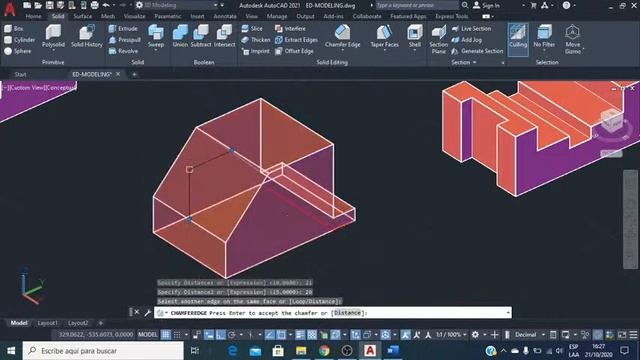 AUTOCAD 2021 - TALLER MODELADO 3D - 03 смотреть онлайн