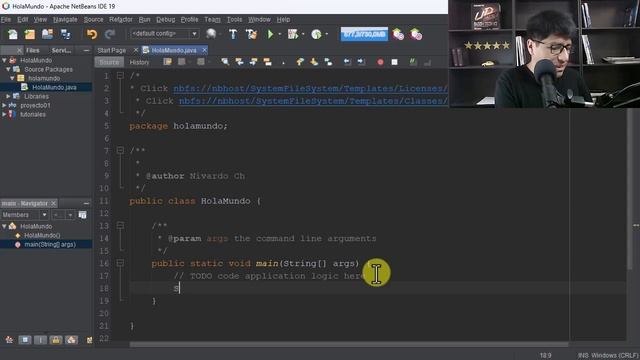 Cómo Programar HOLA MUNDO en JAVA con NetBeans смотреть онлайн