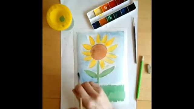 ✪ Рисуем подсолнух ✪ смотреть онлайн