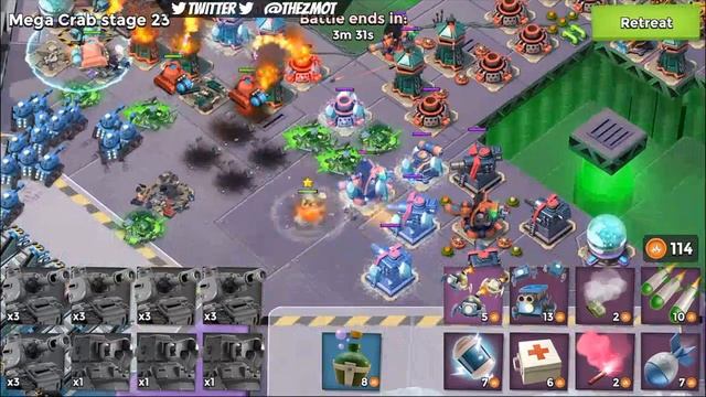 JULY Scorched Crab (Stages 1-35) Boom Beach смотреть онлайн