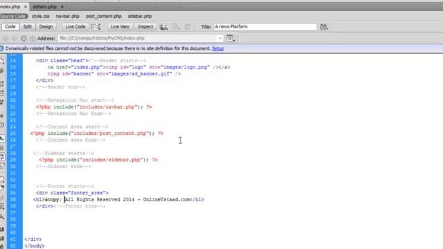 Working On Footer - Super Improved CMS & Website in PHP MySQL Part 19 of 30 смотреть онлайн