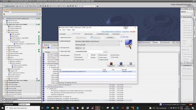 PLC S7-1500 With  OPC-UA (CLIENT And SERVER). PLCSIM Advanced 3.0.
