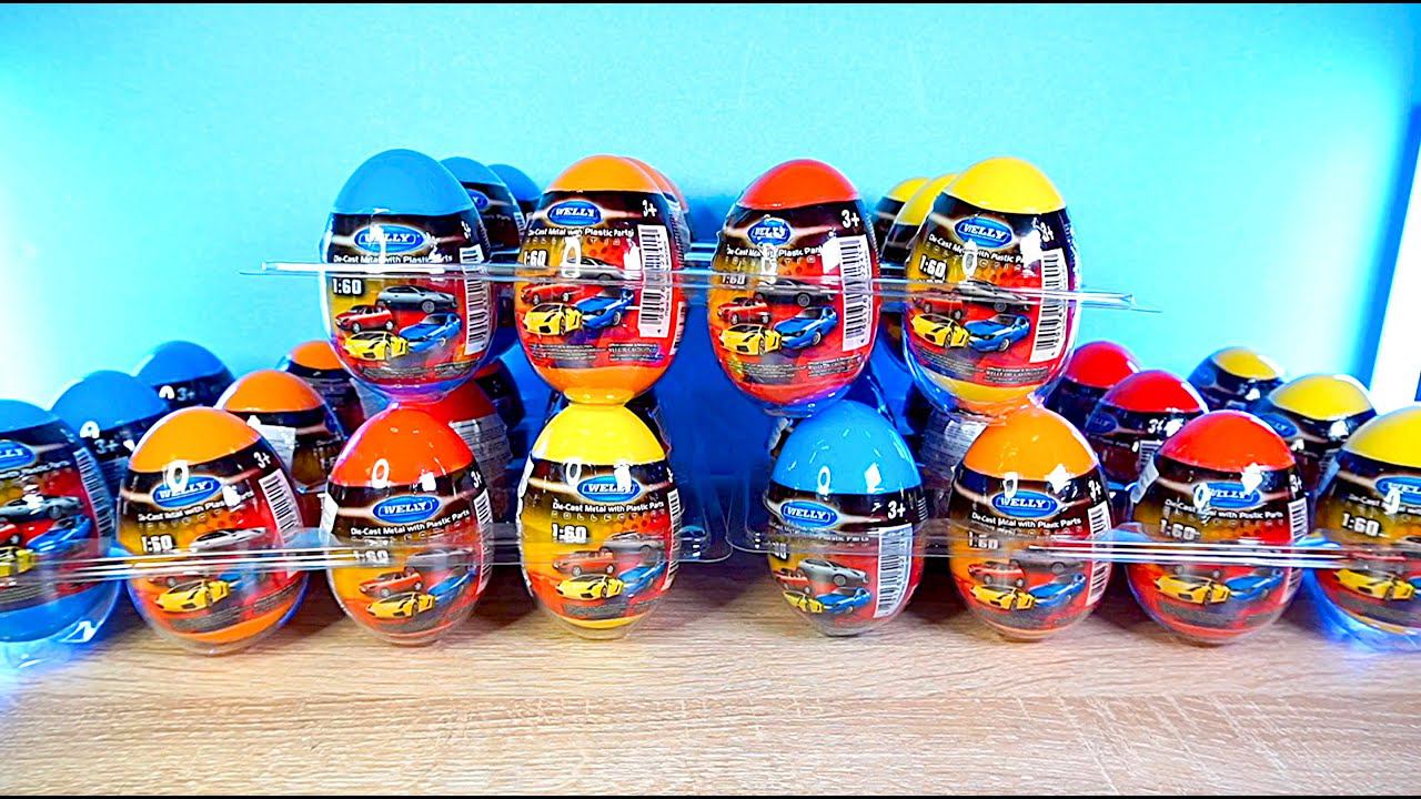 Яица Сюрприз Машинки Собираю Welly