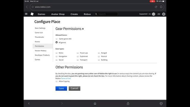 *2020* How To Allow Gears Into Your Roblox Game On MOBILE! смотреть онлайн