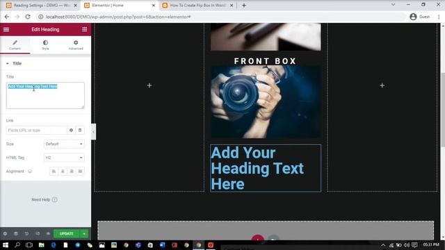 [ Elementor FREE 2022 ] - FlipBox | How To Create FlipBox In WordPress Elementor without any addon смотреть онлайн