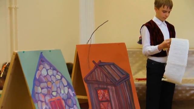 'Три поросенка' на церковнославянском языке. Сиречь "Сказание о трехъ прасятЕхъ". 1 камера лучше. смотреть онлайн