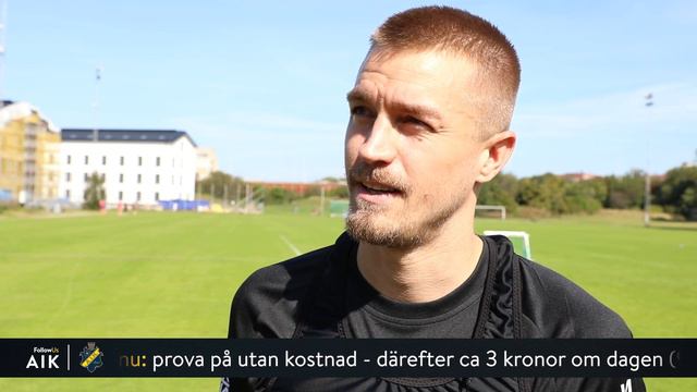 AIK: | 2019-08-28 Rasmus Lindkvist Inför Matchen Mot Celtic