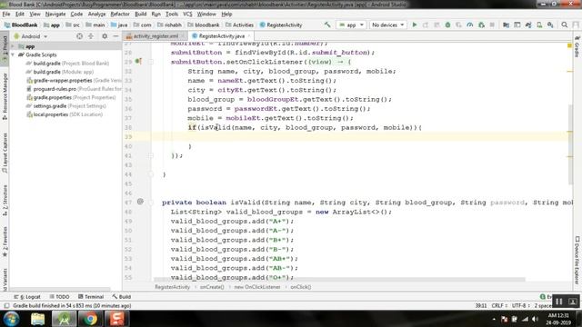 Blood Bank Application In Android | Registration Page Pt. 2 | Database connection | Volley Tutorial смотреть онлайн