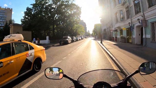 4K ?? Walking On Moto Bike Moscow Centre