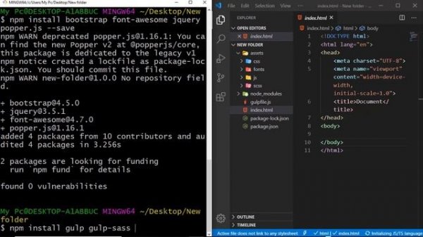 Fix the problem gulp command not found