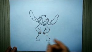 КАК НАРИСОВАТЬ СТИЧА [Легко и просто] | How to draw a Stitch | Speed drawing