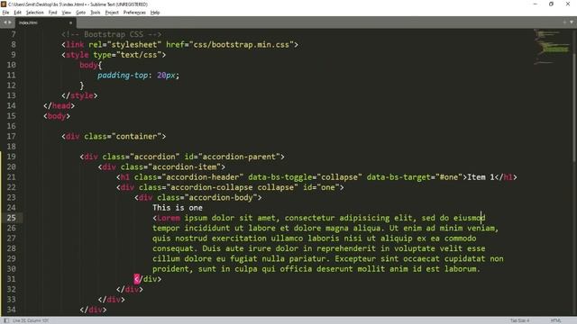 28. Accordion in Bootstrap 5 | Hindi - 2022 смотреть онлайн