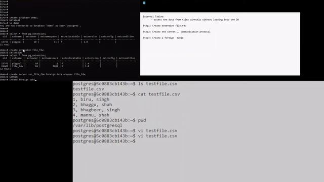Postgres External Tables | DATABASE смотреть онлайн