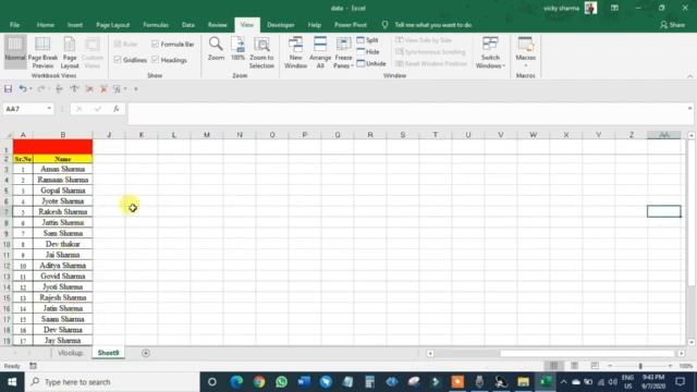 How to Freeze Columns And Rows in Excel || Vicky Sharma || смотреть онлайн