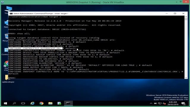 Video 7 - Tìm hiểu về RMAN (Recovery Manager) và các cấu hình mặc định. смотреть онлайн