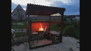 Навес для мангала легко за 1 день своими руками