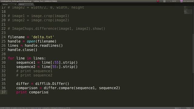 Python Challenge! 18 What's the difference?! смотреть онлайн