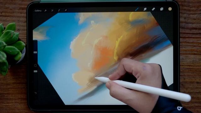 How to Draw Clouds in Procreate Tutorial | Paint with Basic Brushes| The ProArt смотреть онлайн
