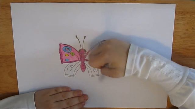 Бабочка!Как нарисовать бабочку! How to draw a butterfly! смотреть онлайн