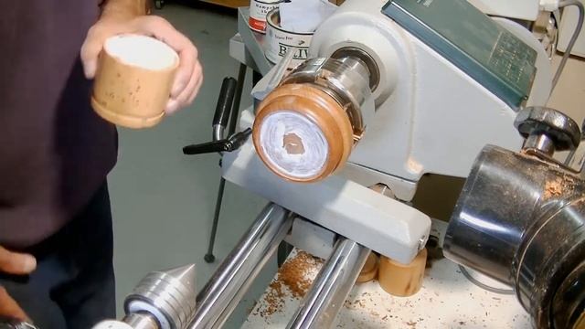 Woodturning - Trinket Box With Locking Lid.
