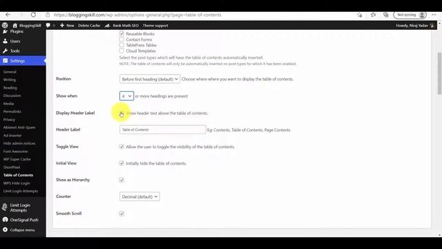 How to Add or Create Table Of Contents in WordPress Post | Easy Table of Contents | Blogging Skill смотреть онлайн