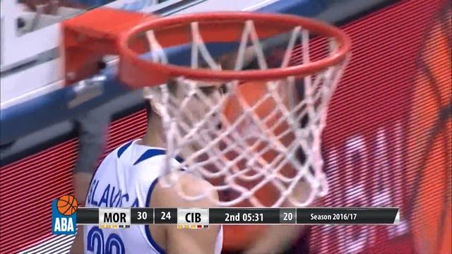 DENIED! Nik Slavica pulls off BLOCK OF THE NIGHT! (Mornar - Cibona, 27.12.2016) смотреть онлайн