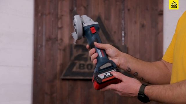 Аккумуляторная УШМ BOSCH GWS 180-LI BL. РАСПАКОВКА смотреть онлайн