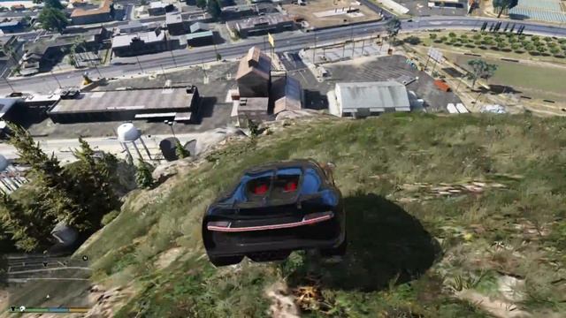 # 2 Bugatti Chiron 2019 Краш тест GTA 5