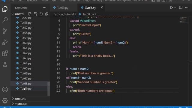 Python Tutorial #tutorial 69|| Making own errors in Python смотреть онлайн