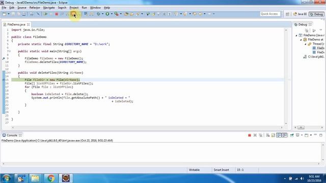 How to delete files inside the directory in Java? | Java File | Java IO | Java Tutorial смотреть онлайн