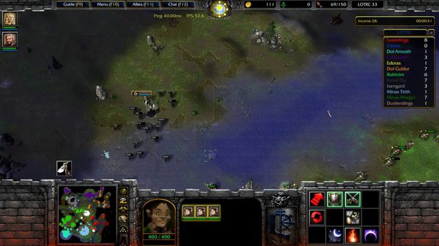 Warcraft 3 - LOTR Conquest: Edoras Gameplay смотреть онлайн