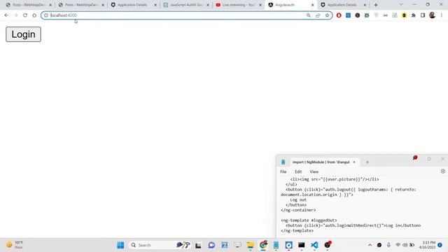 Angular 14 Auth0 Example to Integrate Google OAuth2 Login & Display Profile of User in Browser смотреть онлайн