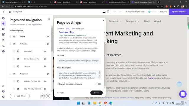 Wordhero AI for WordPress: Site Title and Tagline | AI Content Writer Tips смотреть онлайн