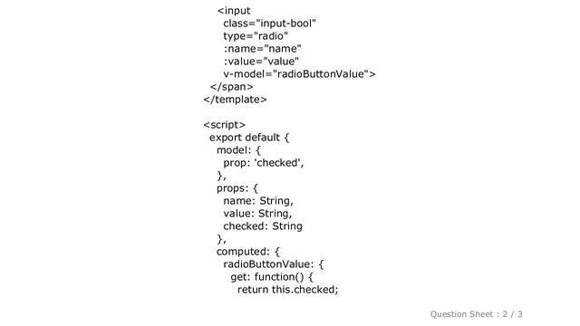 HTML : Vuejs shared radio component not checked on render смотреть онлайн