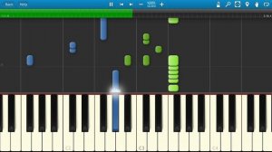 Марсель - Туда Где (на пианино Synthesia)