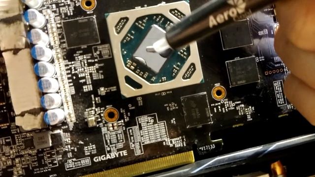 Замена термопасты Rx580