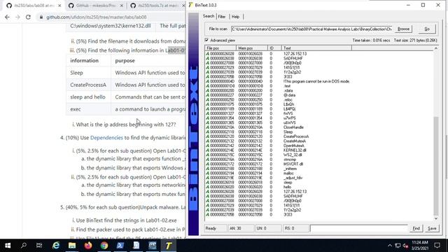 Lab08 Malware Analysis PartI: Basic Static Analysis смотреть онлайн