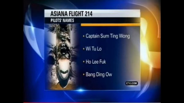 Asiana flight 214 Pilots names